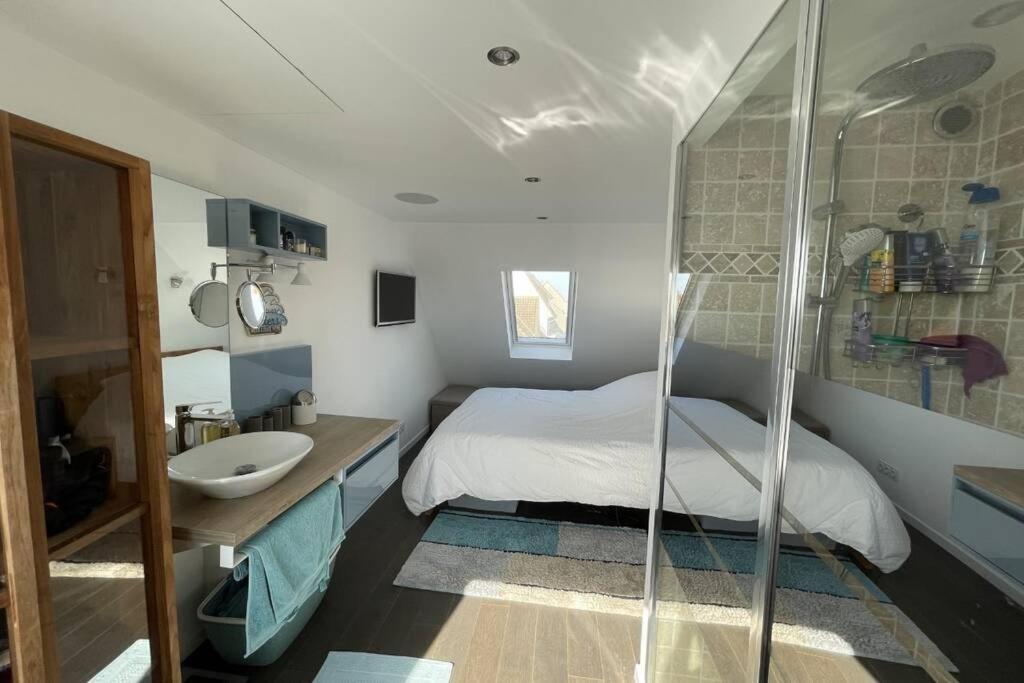 Duplex Avec Jacuzzi Vue Imprenable Sur La Baie De Wissant 아파트 외부 사진