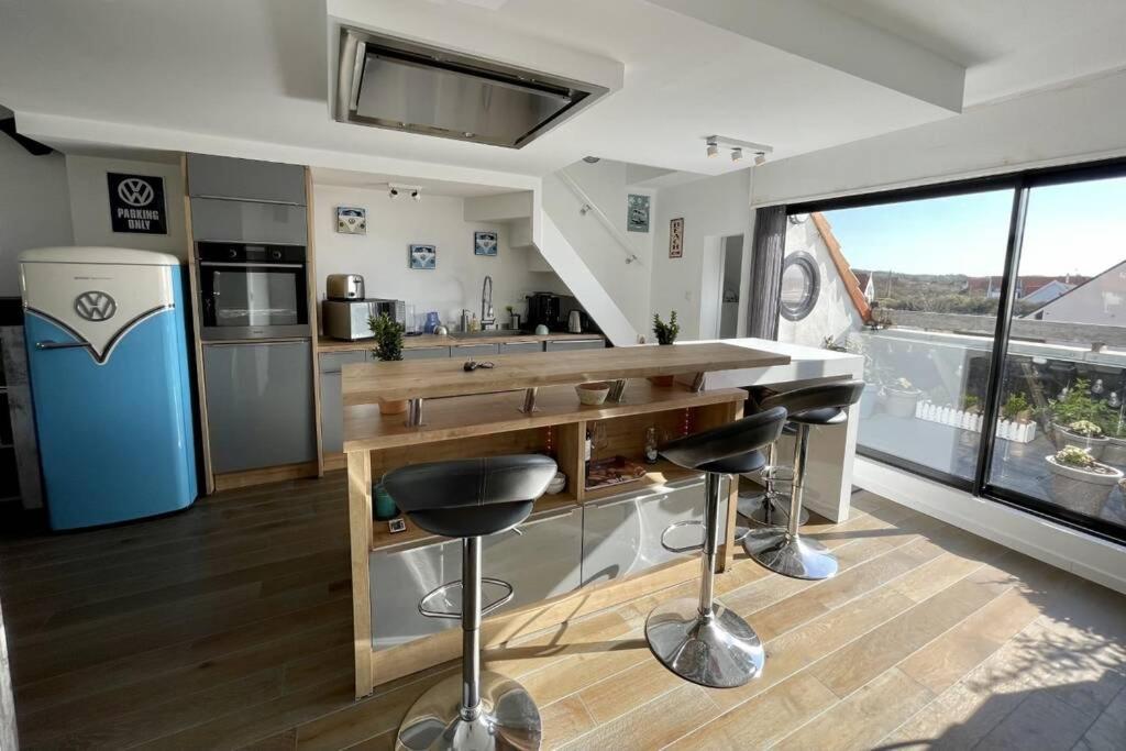 Duplex Avec Jacuzzi Vue Imprenable Sur La Baie De Wissant 아파트 외부 사진