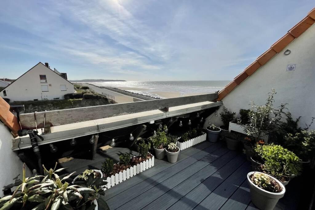 Duplex Avec Jacuzzi Vue Imprenable Sur La Baie De Wissant 아파트 외부 사진